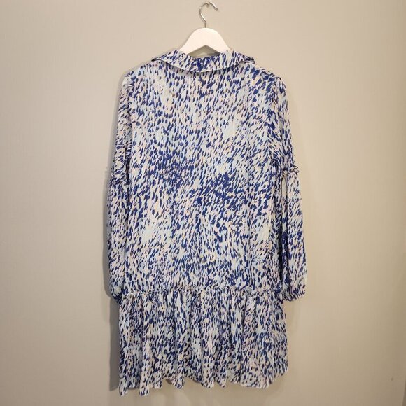 Laundry by Shelli Segal Dress Women's Long Sleeve Collar Button Down - Size 12 - Picture 2 of 6